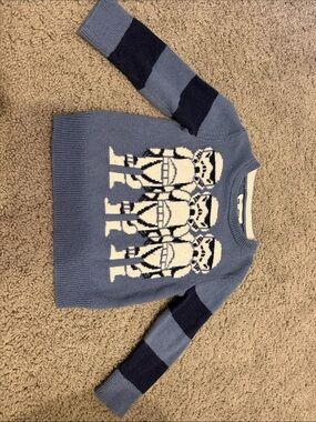 Baby Gap Blue Star Wars Knit Sweater with Stormtrooper Motif